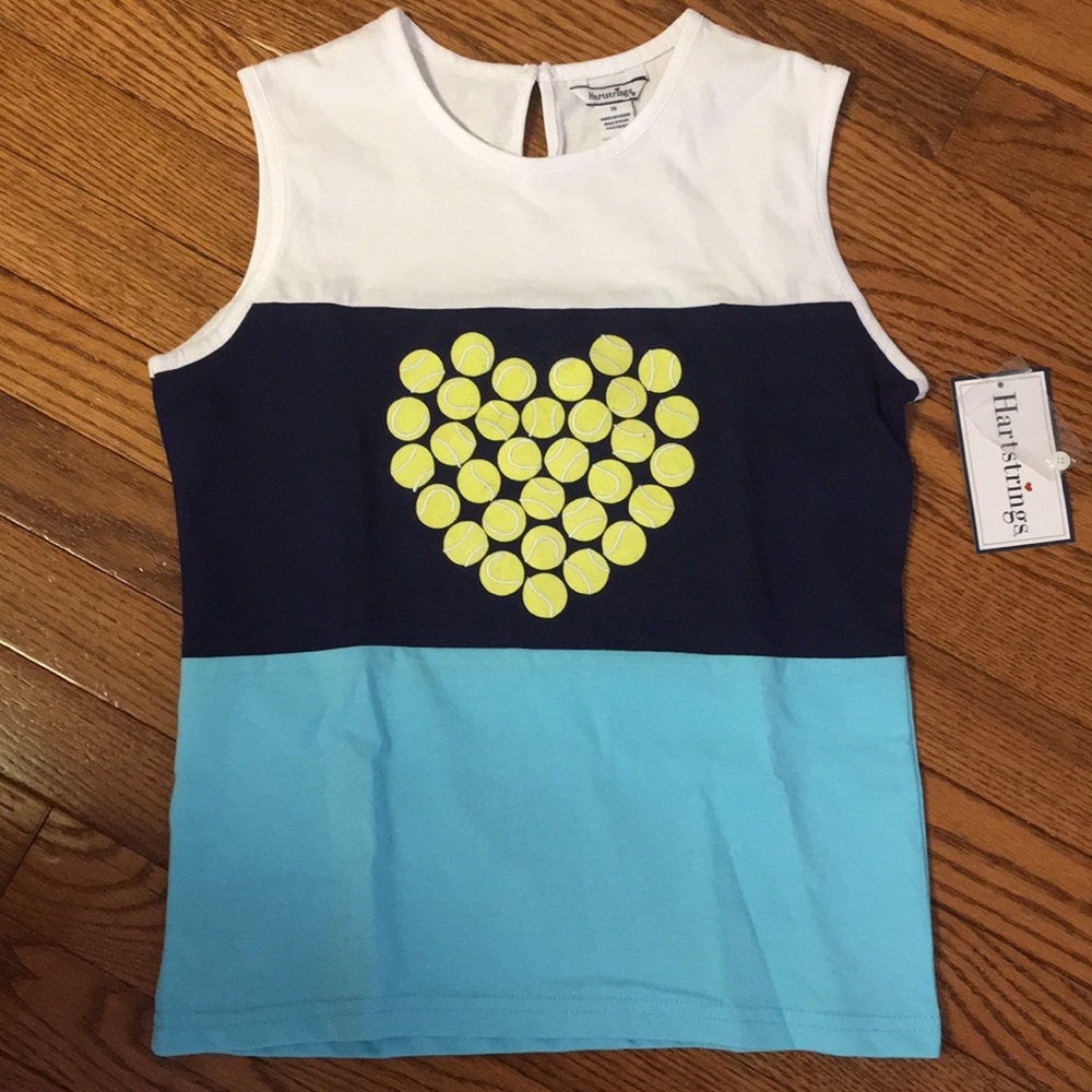 NWT Hartstrings tennis theme tank top size 16
